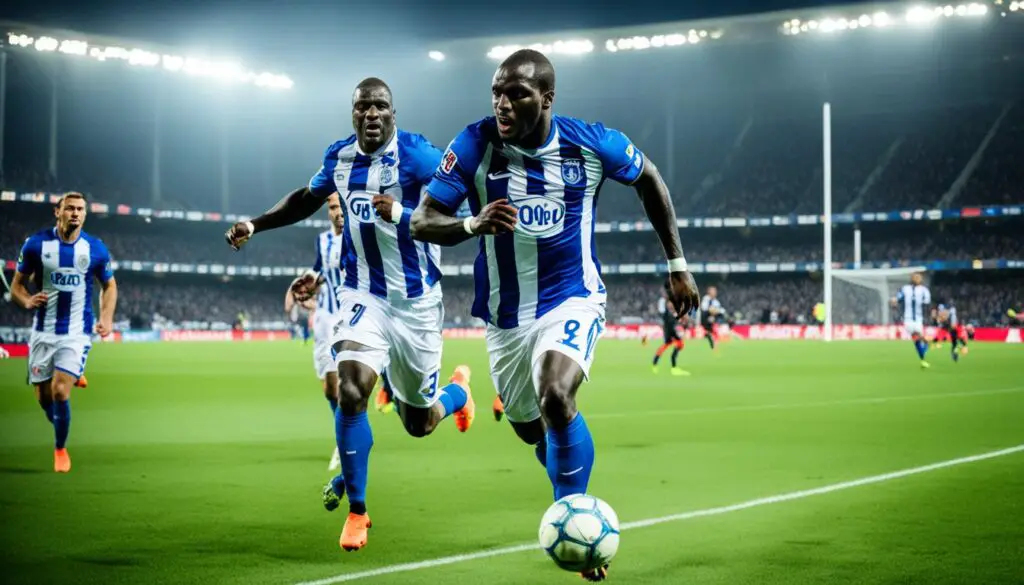 Aboubakar playing for FC Porto