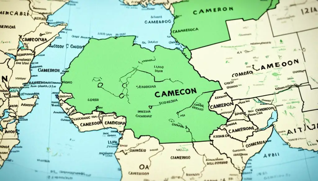 Cameroon's place in Africa